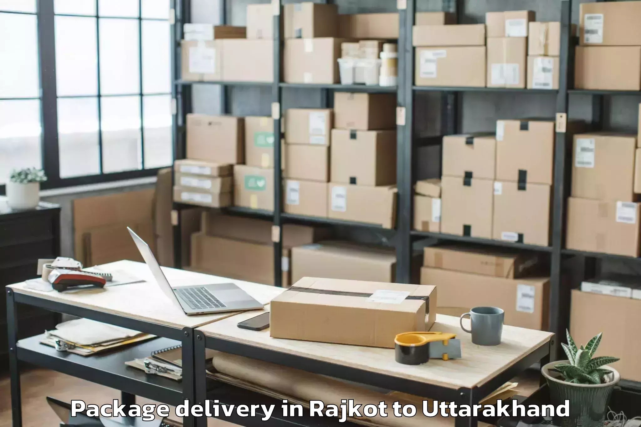 Book Rajkot to Uttarakhand Package Delivery Online